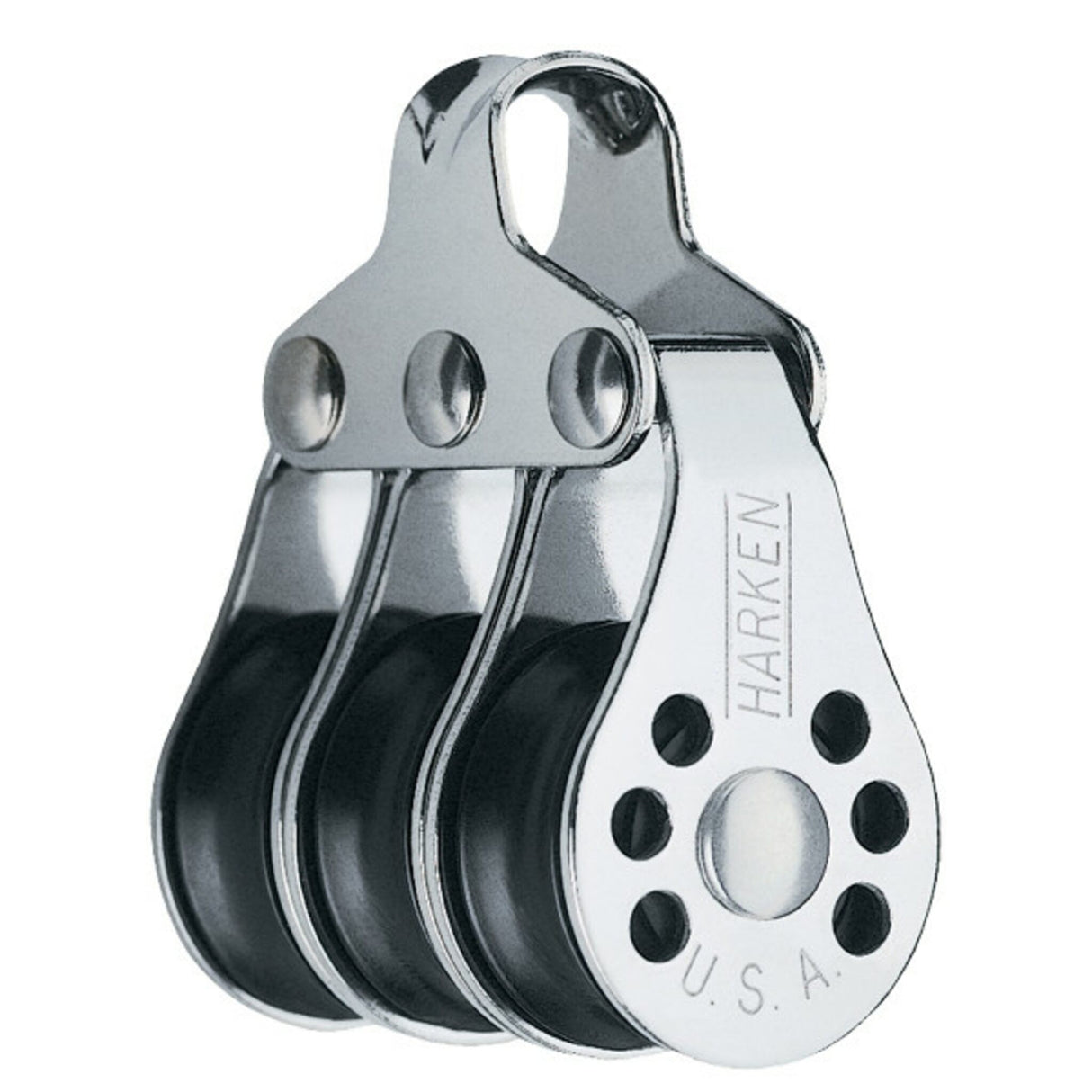 Triple Block Micro Block 22 mm UV-stabilized Delrin® ball bearings, block, compact and lightweight