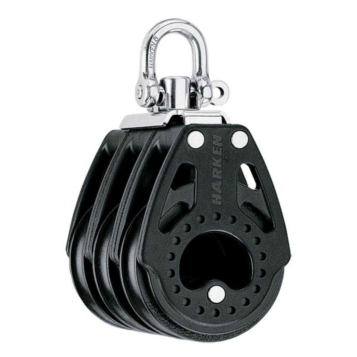 Carbo Dreifachblock 57 mm, leicht und belastbar, Flaschenzug, optimal für Jollen und Sportboote