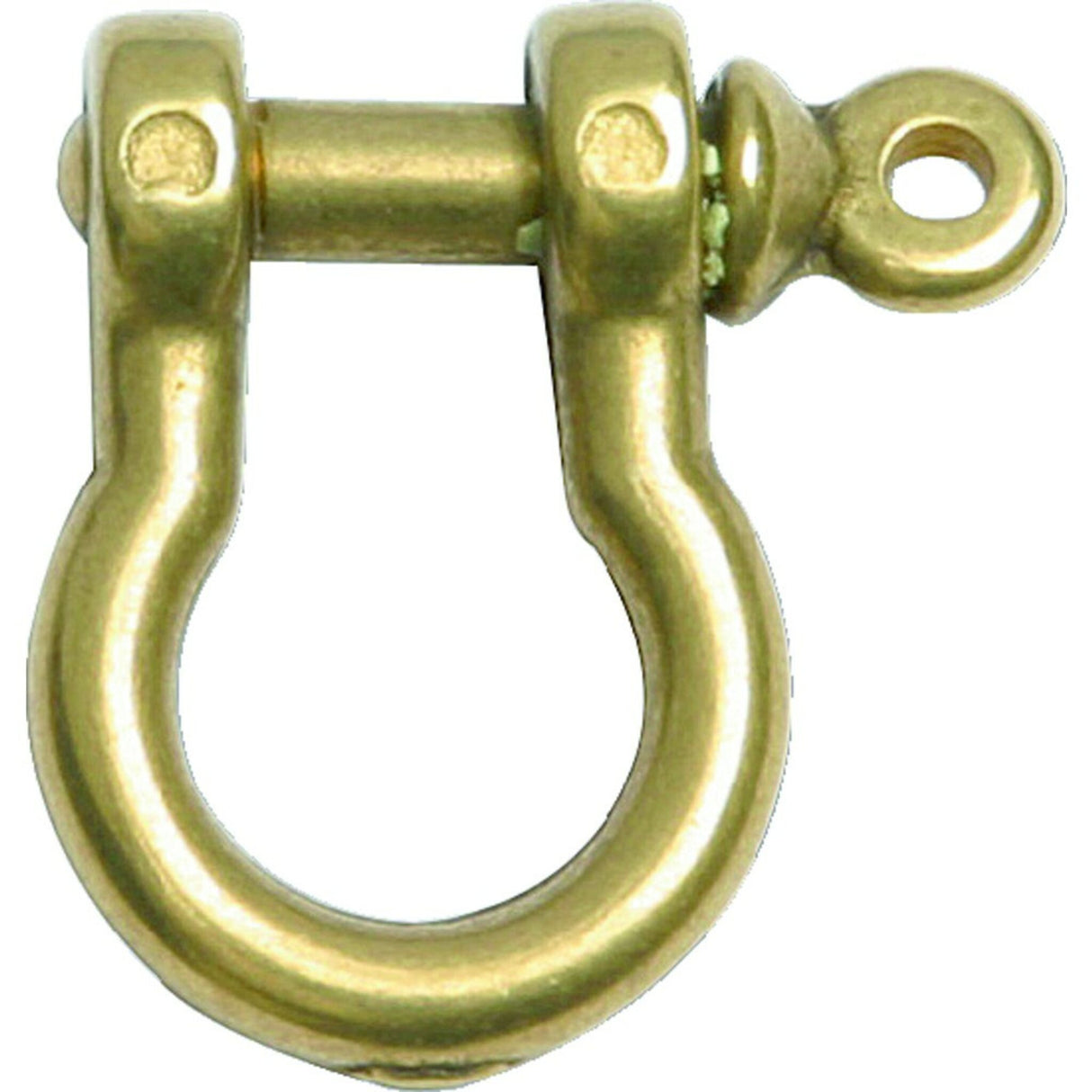 Messing-Schäkel, geschweift, 4 mm