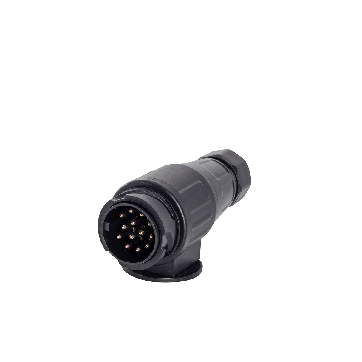 Trailerstecker 13-polig, Anhängerstecker, aus solidem Kunststoff gefertigt, stabil und zuverlässig