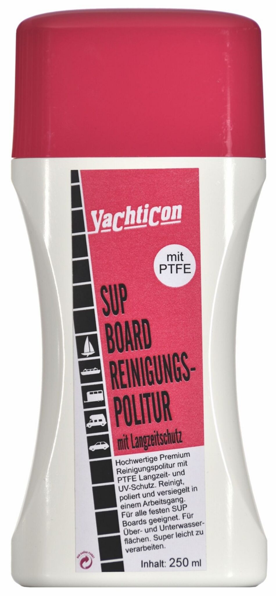 Yachticon Reinigungspolitur SUP-Board 250 ml, Boardpflege mit PTFE-Langzeitschutz, 3-in-1 Formel reinigen, polieren, versiegeln