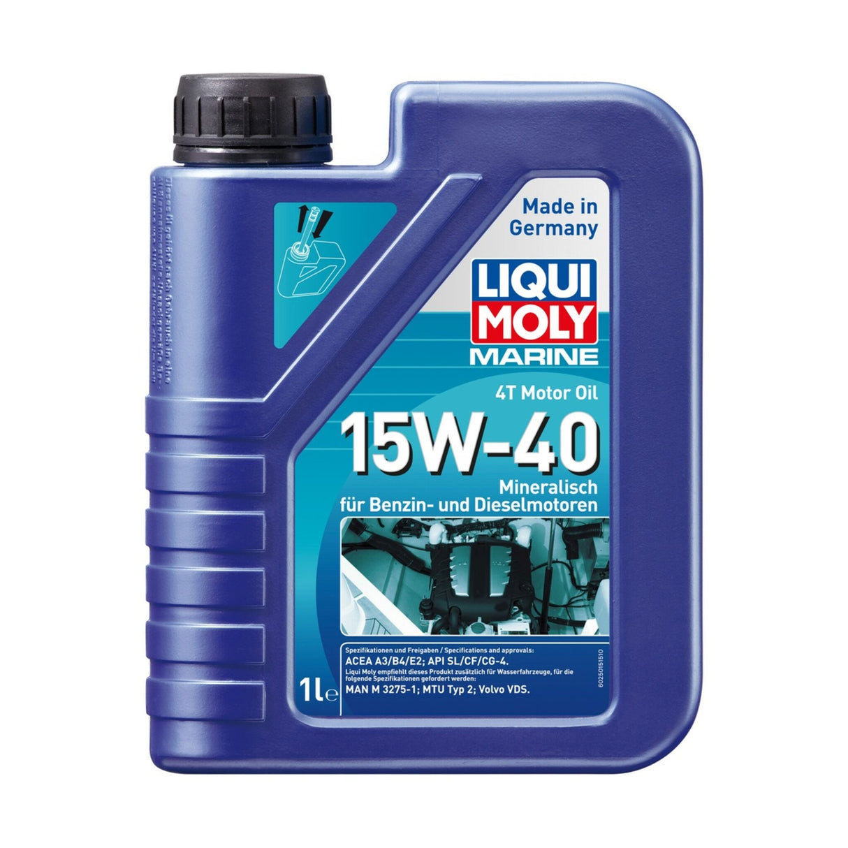 Liqui Moly Marine Motor Oil 4T-15W-40