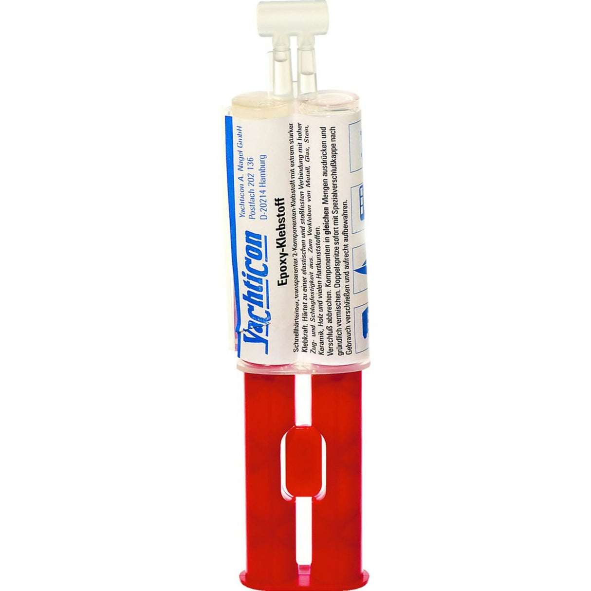 Yachticon Epoxy-Kleber schnell-härtend, Zweikomponenten Klebstoff, extrem starke Klebkraft 2 x 12 ml