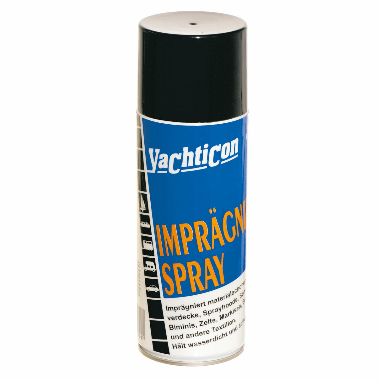 Yachticon Imprägnier-Spray 400ml, Schutzspray für Gewebe, atmungsaktiv und schmutzabweisend, verhindert Schimmel und Stockflecken