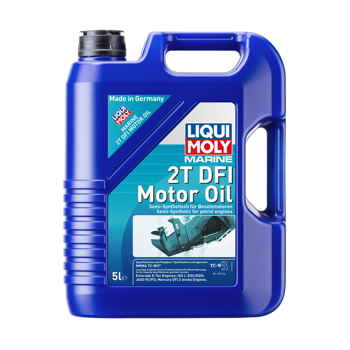 Liqui Moly 2T DFI Motoröl für Marine, teilsynthetisch, hohe Leistungsfähigkeit und optimale Schmierung - 1 - 5 l