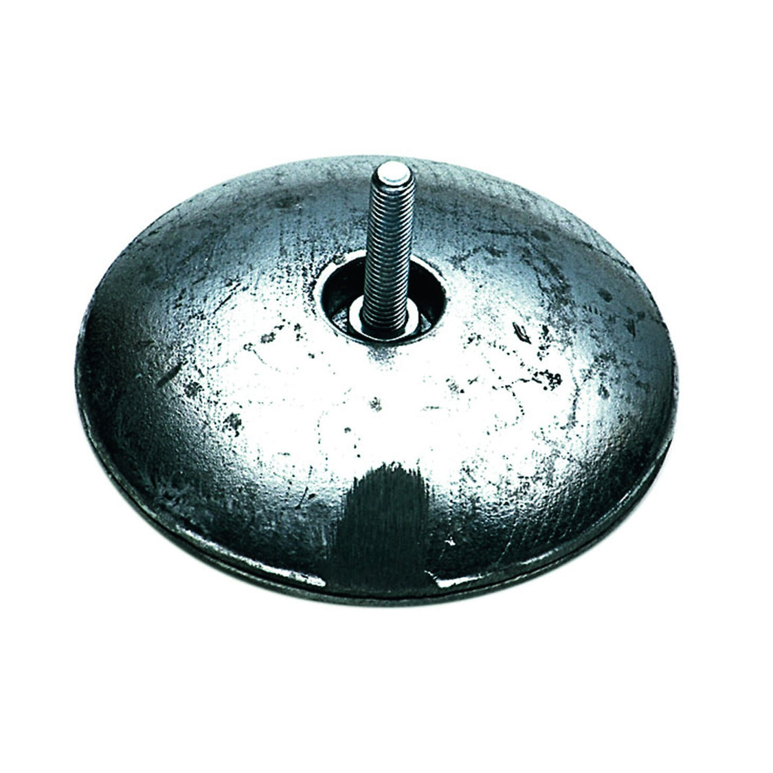 Zinc plate anode pair 70 mm Ø material thickness 26 mm, corrosion prot ...