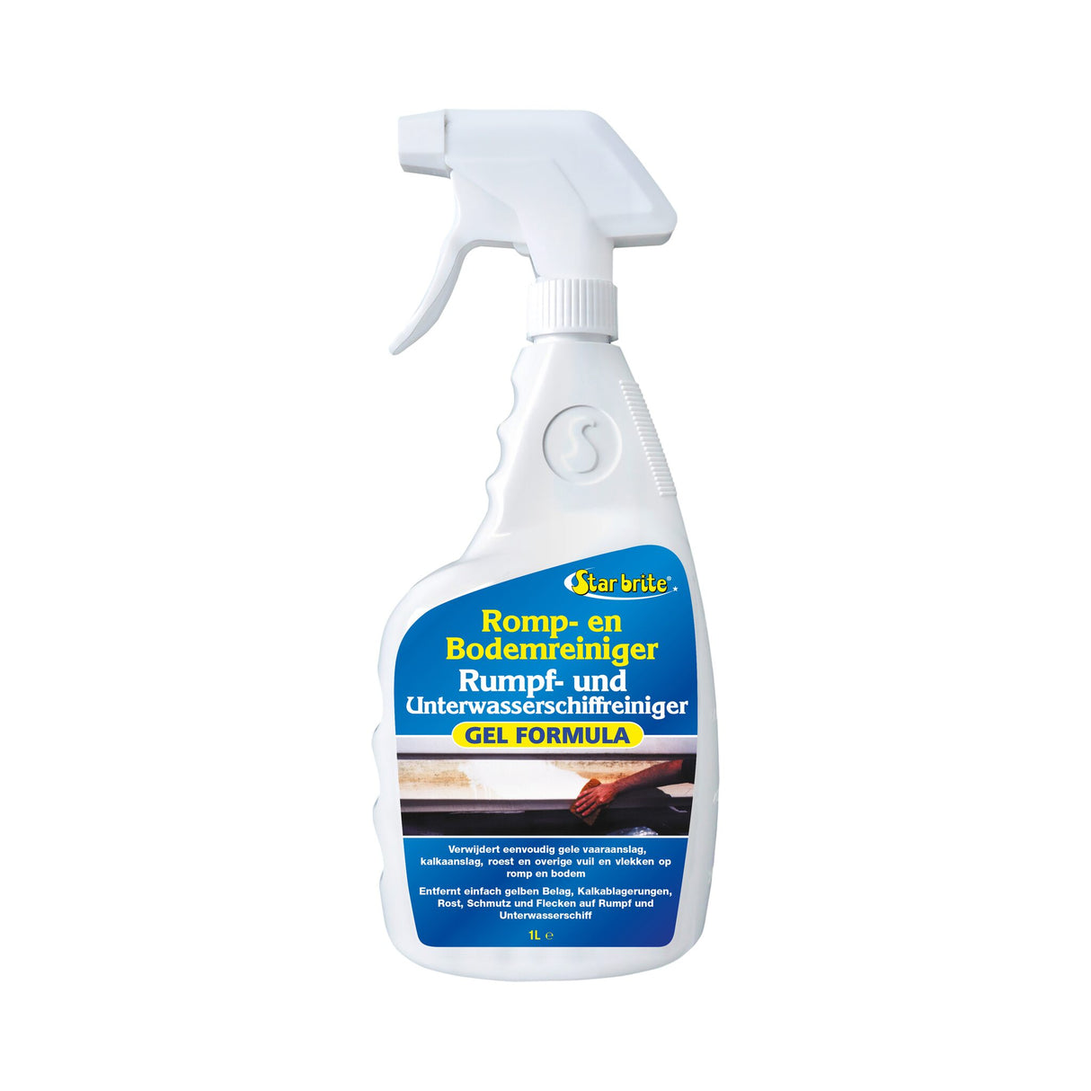 Rumpf- und Unterwasserreiniger Gel entfernt Gilb, Kalk, Rost, Bootspflege Reiniger, für Polyester und lackierte Oberflächen