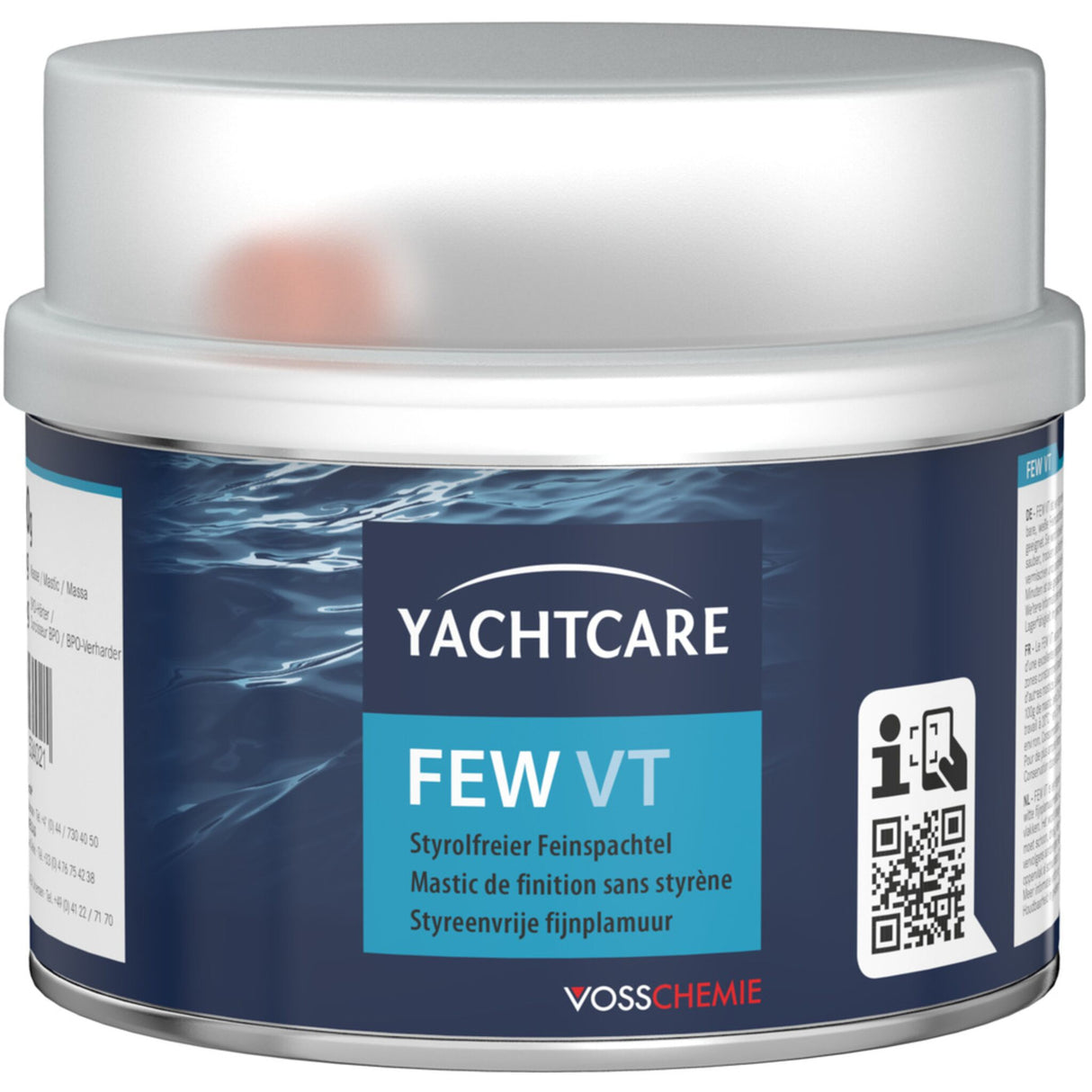 Yachtcare FEW VT Feinspachtel styrolfrei, polyester, professionell für Stahl und GFK - 500 g - 1 kg