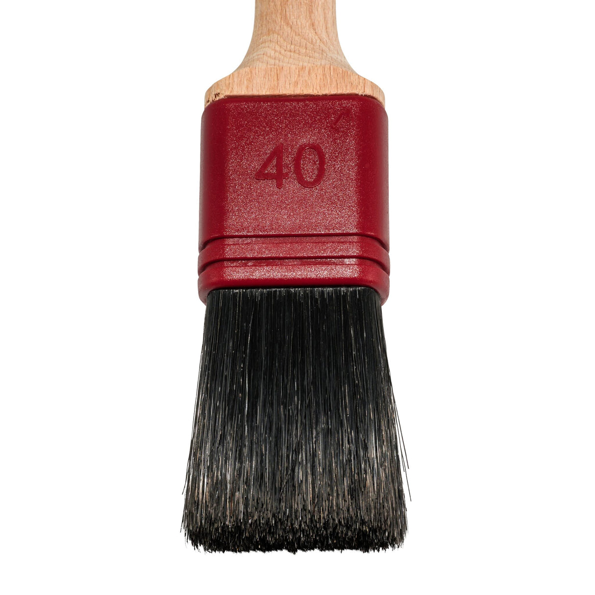 Profi Flachpinsel mit China Borsten, Maler- und Künstlerpinsel, Hohe Farbaufnahme und angenehmer Holzgriff - 25 - 75 mm