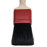 Profi Flachpinsel mit China Borsten, Maler- und Künstlerpinsel, Hohe Farbaufnahme und angenehmer Holzgriff - 25 - 75 mm