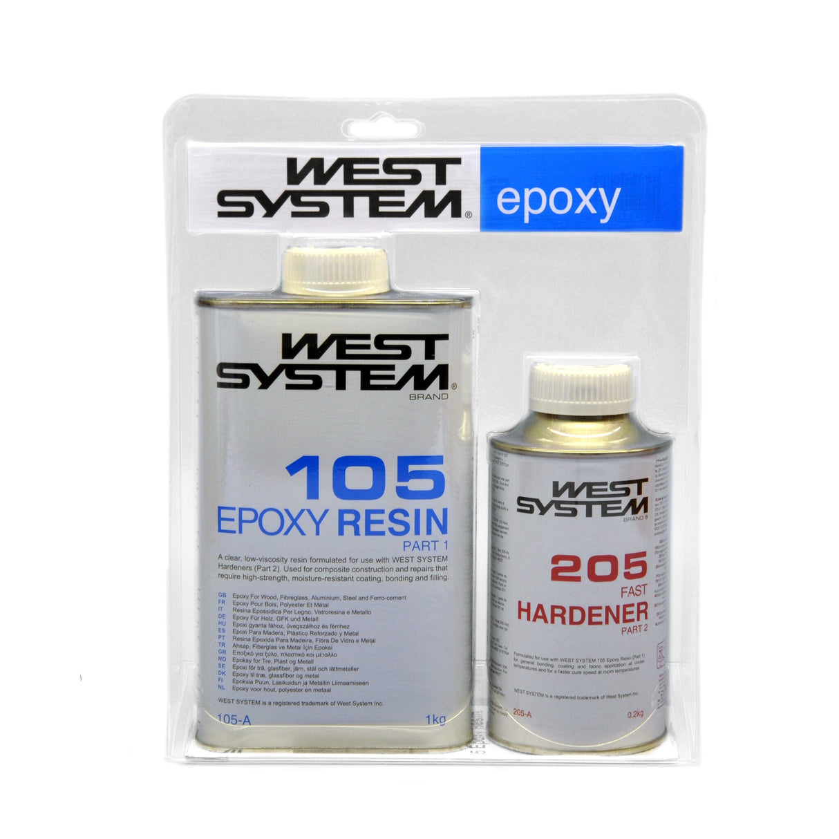 West System A-Pack Epoxy-Harz 105/Härter 205