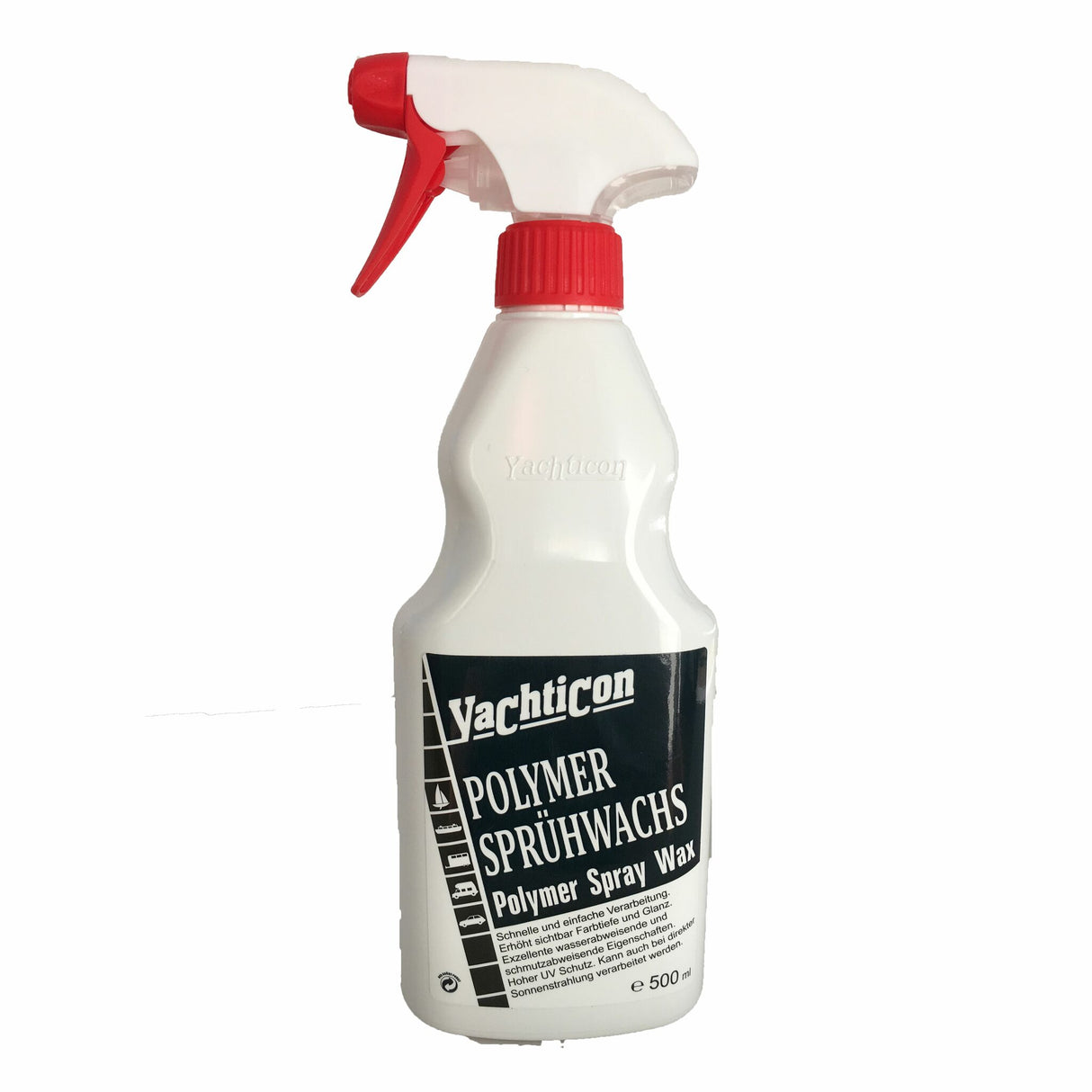 Yachticon spray wax water and dirt repellent, boat wax, high UV protection