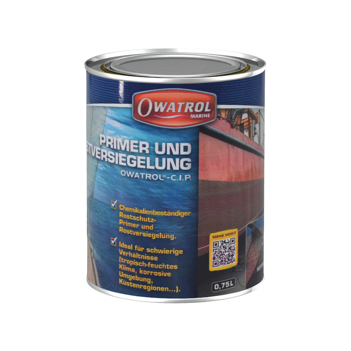 OWATROL Grundierung Rostversiegelung giftfreier Primer, Marine CIP, 0,75 l, für extreme Klimabedingungen