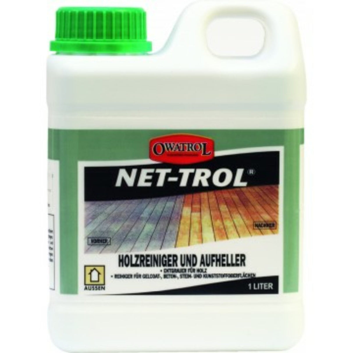 Net-Trol Reiniger & Aufheller biologisch abbaubar, Holzreiniger, tiefe Reinigung 1l