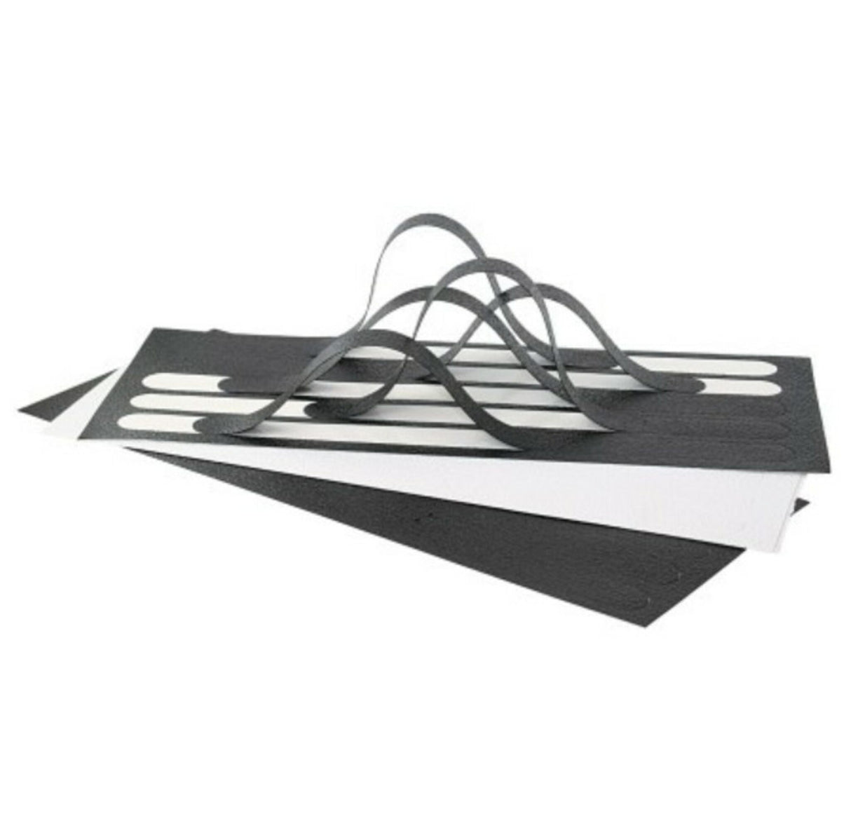 Antirutsch-Streifen: 19mmx30cm / weiß /10 Stück
