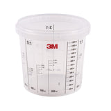West System Mixbecher 800 ml fester Mehrweg-Mischbecher mit Skala, robust und leichte Entformung - 800 - 1550 ml