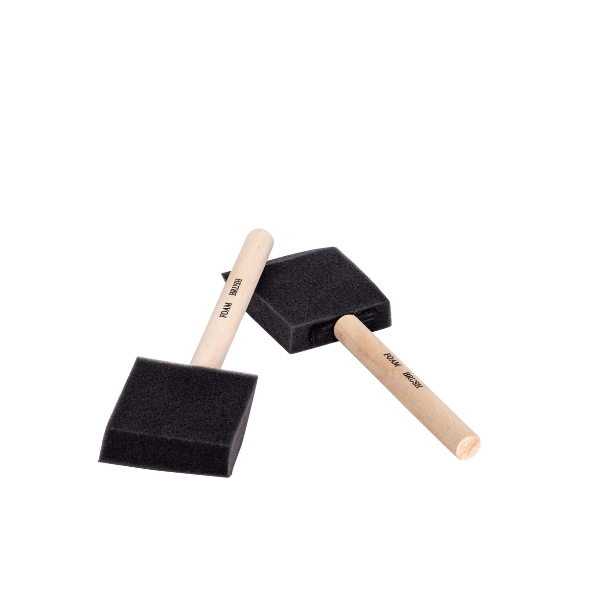 Yachticon Schaumpinsel 50,8 mm Holzgriff, Schaumstoffpinsel, ideal zum Glätten von Farbe