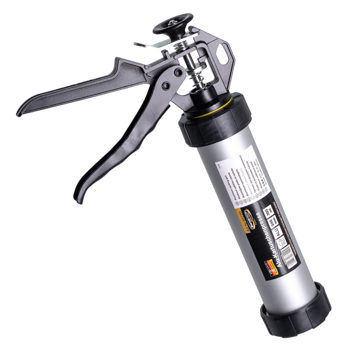 Aluminium Kartuschenpresse Standardkartuschen 350 ml, Dichtstoffpistole, voll zerlegbar und leicht zu reinigen