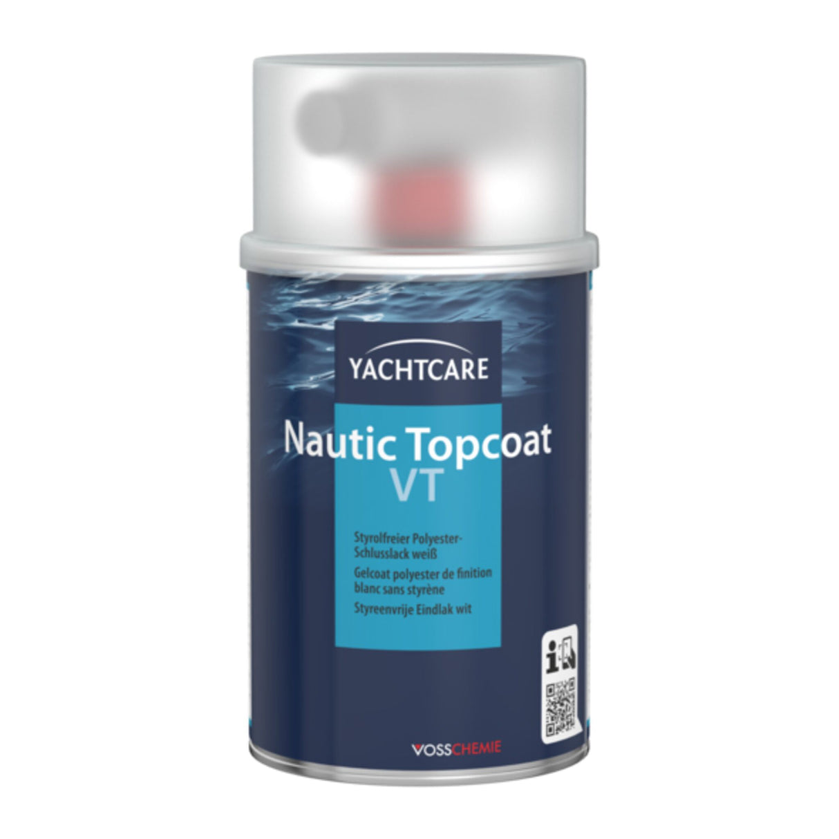 Yachtcare Schlusslack Nautic Topcoat VT, weißer Polyester-Endanstrich, GFK-Abdeckung, einfache Verarbeitung - 500 g - 1 kg