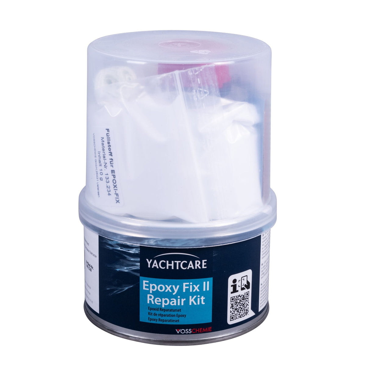 Yachtcare Reparatur-Set Epoxy Fix II 250g, universelles Epoxid-Reparaturkit, schnell & sicher für EpoxyPolyester, Holz & Metall