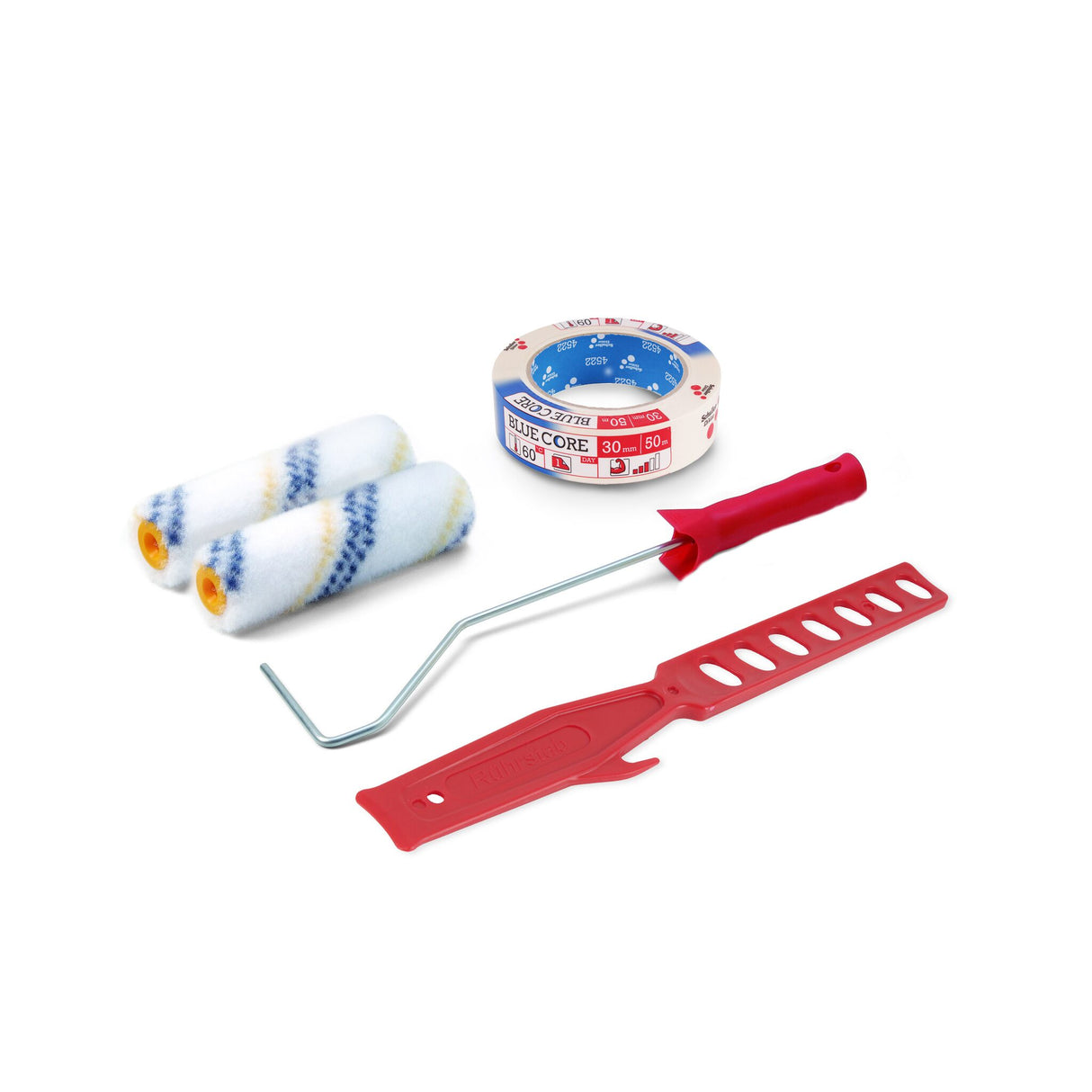 Schuller Eh'klar Anstreich-Set mit Farbroller-Bügel, Malerzubehör, All-in-One Anstrichlösung