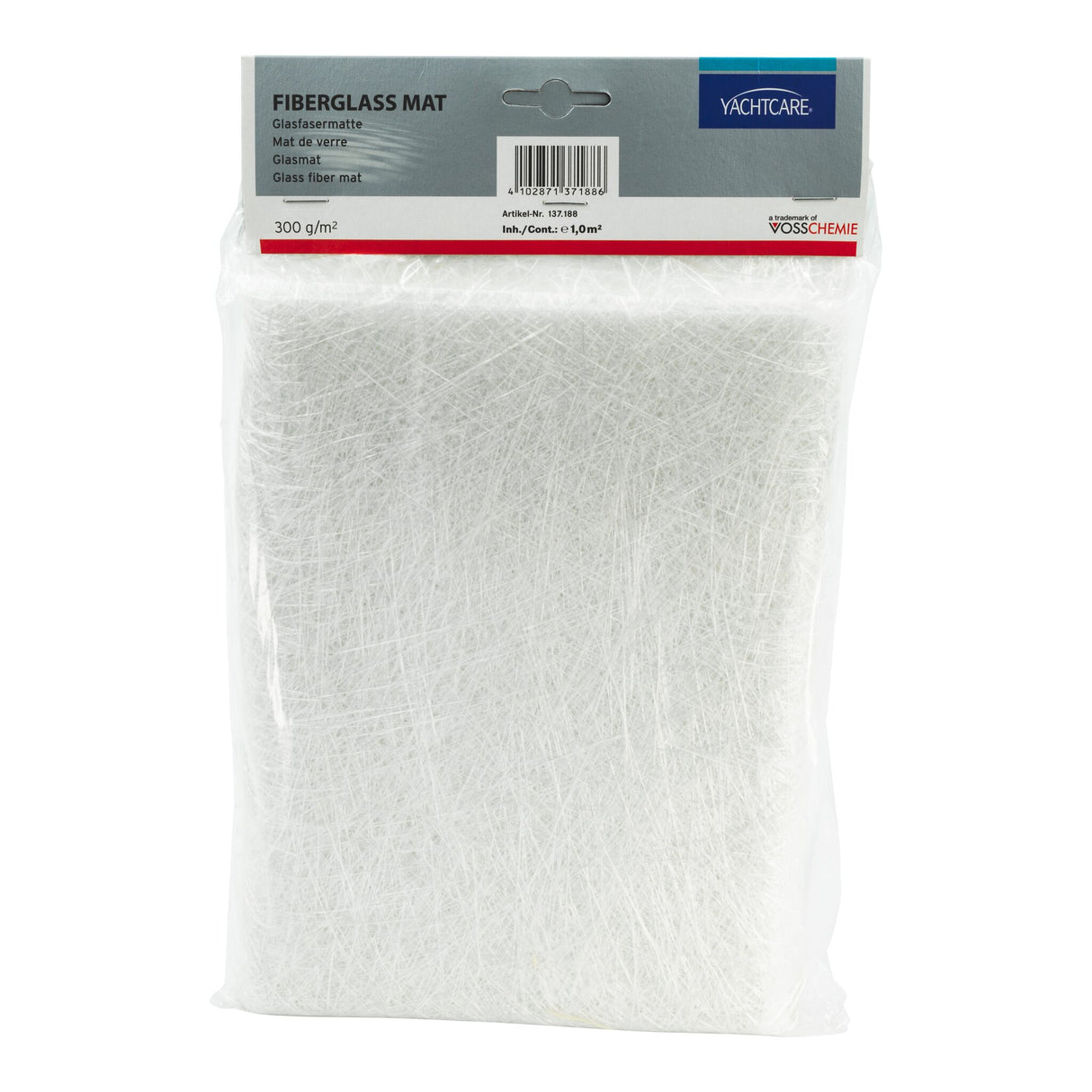 Yachtcare Glasfasermatte Verstärkungsmittel für Polyesterharz, Laminierharz, optimaler Verbund - 300 - 450 g
