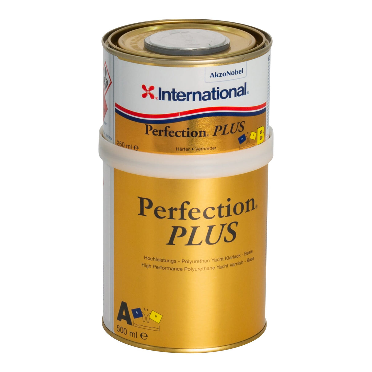 International Perfection Plus Klarlack Hochglanz, Schutzlack, UV-beständig, chemikalienbeständig - 750 ml - 2,5 l