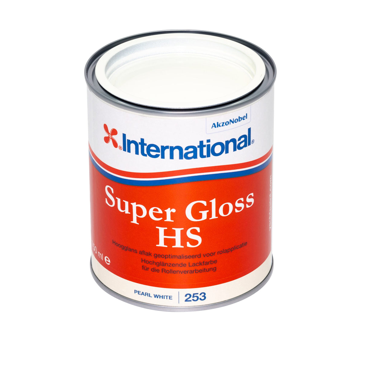 International Super Gloss HS Hochglänzende Lackfarbe, Bootslack mit geringem VOC-Anteil - 750 ml – 2,5 l (Optional mit Zubehör)  
thames green, artic white, atlantic blue, whale grey, pearl white, weiß, ocean blue, schwarz, lighthouse red,