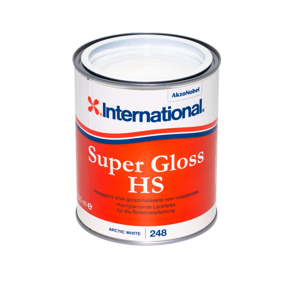 International Super Gloss HS Hochglänzende Lackfarbe, Bootslack mit geringem VOC-Anteil - 750 ml – 2,5 l (Optional mit Zubehör)  
thames green, artic white, atlantic blue, whale grey, pearl white, weiß, ocean blue, schwarz, lighthouse red,