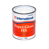 International Super Gloss HS Hochglänzende Lackfarbe, Bootslack mit geringem VOC-Anteil - 750 ml – 2,5 l (Optional mit Zubehör)  
thames green, artic white, atlantic blue, whale grey, pearl white, weiß, ocean blue, schwarz, lighthouse red,