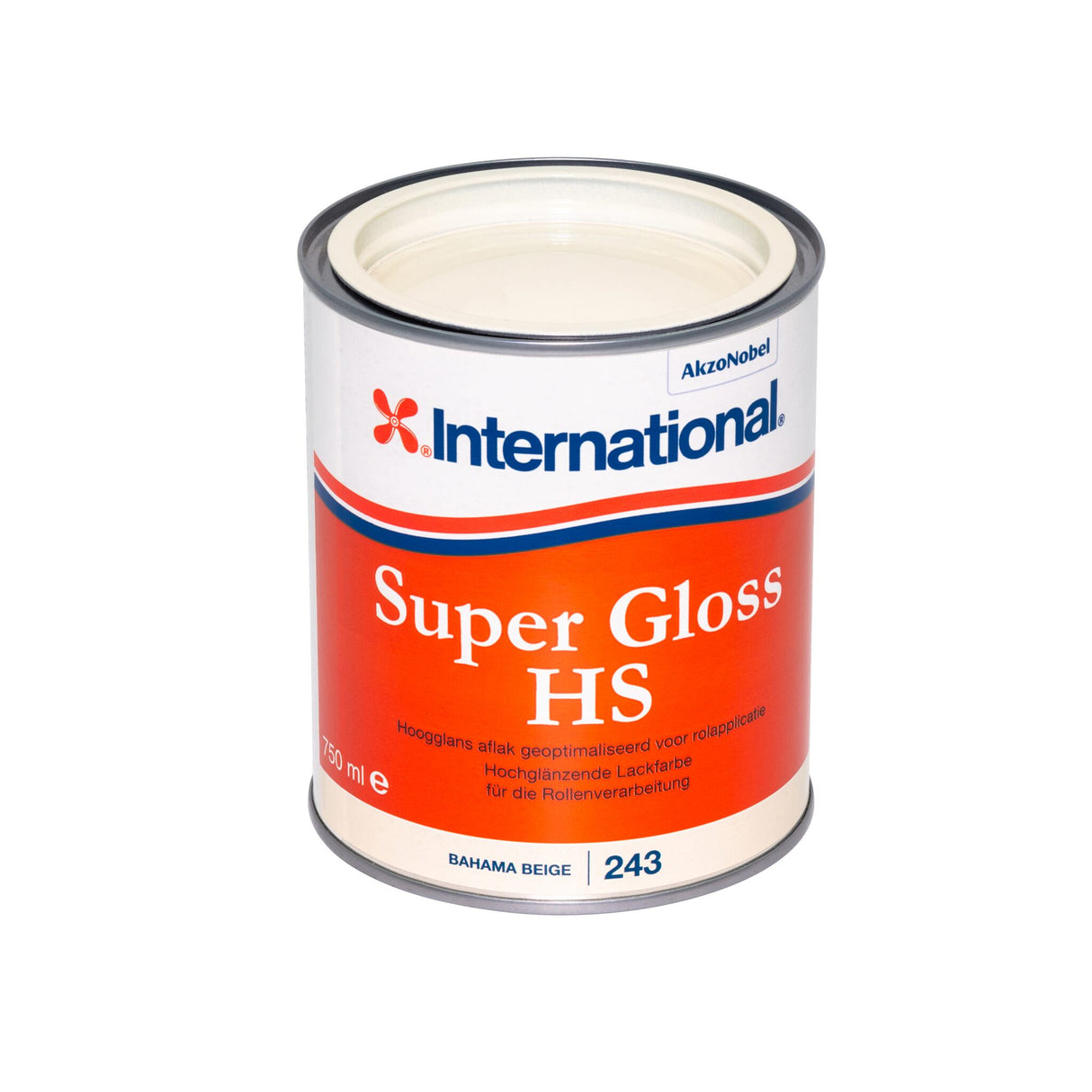 International Super Gloss HS Hochglänzende Lackfarbe, Bootslack mit geringem VOC-Anteil - 750 ml – 2,5 l (Optional mit Zubehör)  
thames green, artic white, atlantic blue, whale grey, pearl white, weiß, ocean blue, schwarz, lighthouse red,