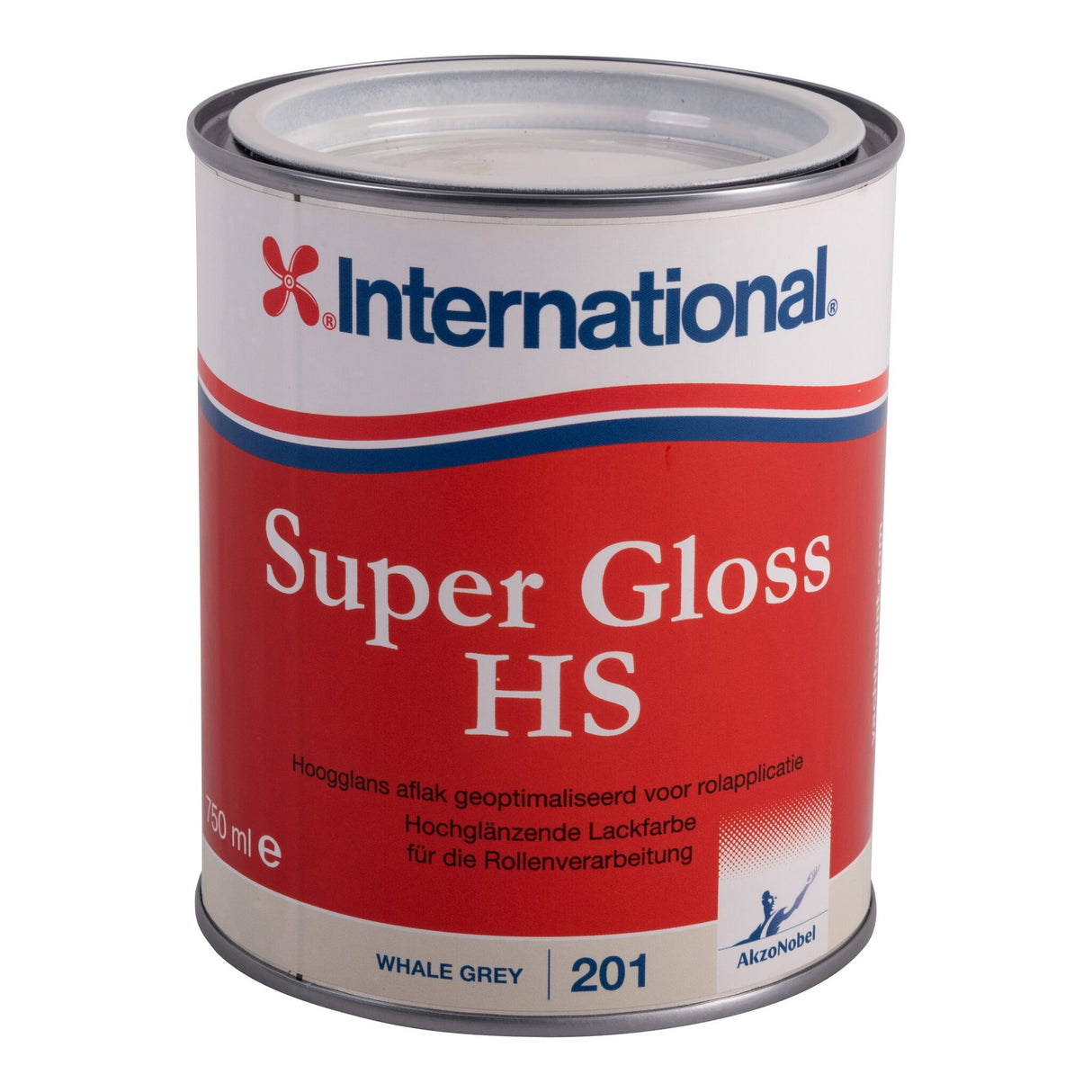 International Super Gloss HS Hochglänzende Lackfarbe, Bootslack mit geringem VOC-Anteil - 750 ml – 2,5 l (Optional mit Zubehör)  
thames green, artic white, atlantic blue, whale grey, pearl white, weiß, ocean blue, schwarz, lighthouse red,
