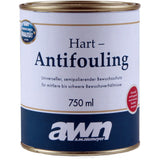 AWN Hart-Antifouling PLUS - Antifouling gegen Bewuchs, schutz- und algizidwirksam - 0.75 - 2.5 l, blau, rot, schwarz