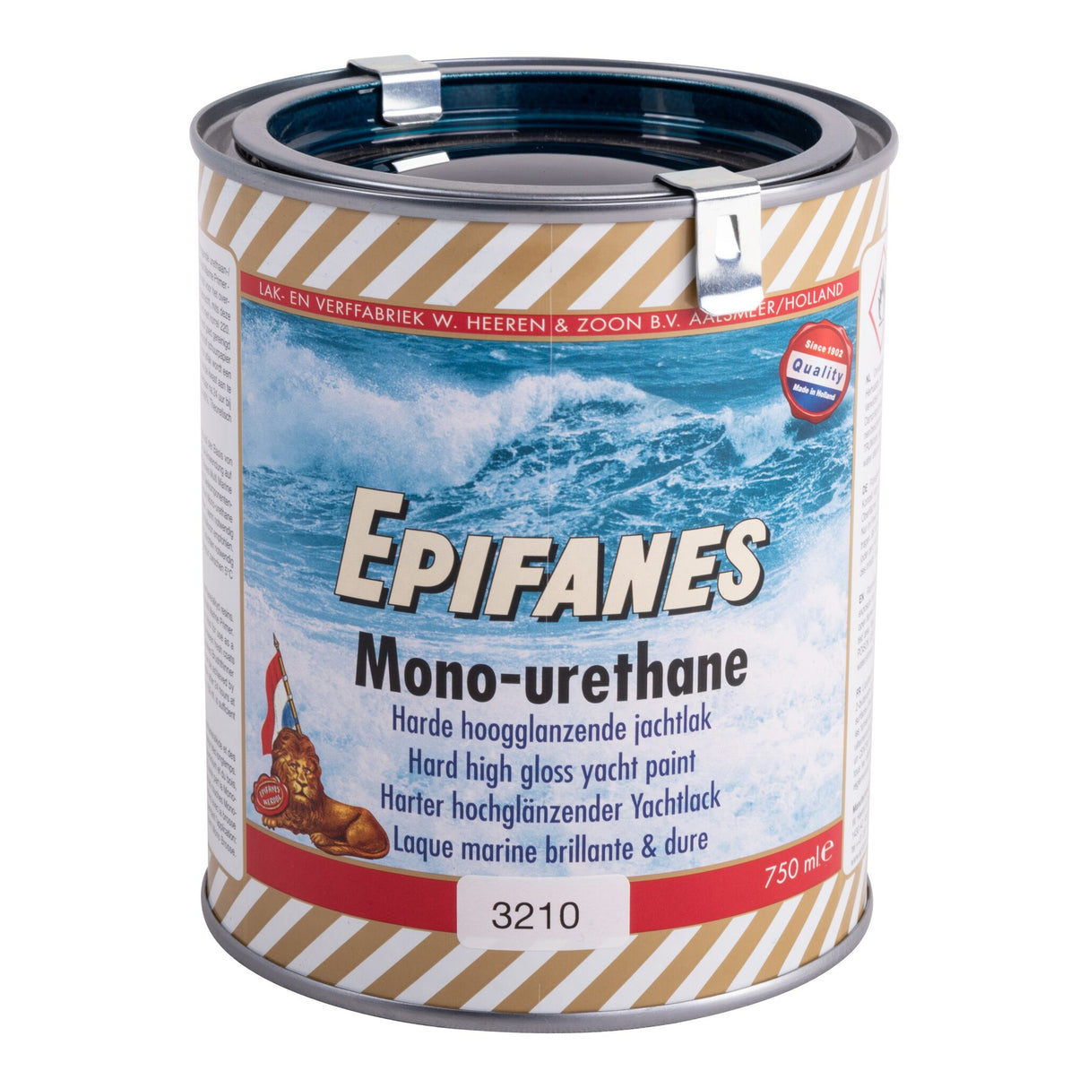 EPIFANES Yachtlack Mono-Urethan Hochglanz, maritimer Anstrich, für Innen- und Außenanwendungen - Mono-Urethan Star Yellow 3137, arctic weiß, Mono-Urethan Weißblau 3125, beige, schwarz, Mono-Urethan Whale Grey 3201, Mono-Urethan Baltic Blue