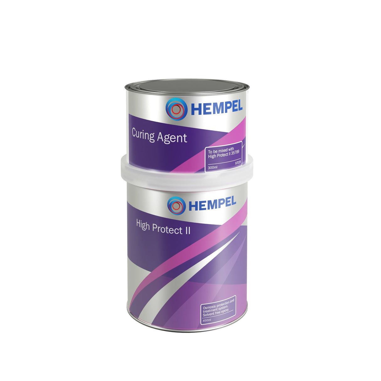 Hempel High Protect II Primer 2K-Dickschicht-Epoxid, Osmosevorbeugung, lösemittelfrei, starke wasserabweisende Beschichtung - 0,75 - 2,5 l  
grau oder cream