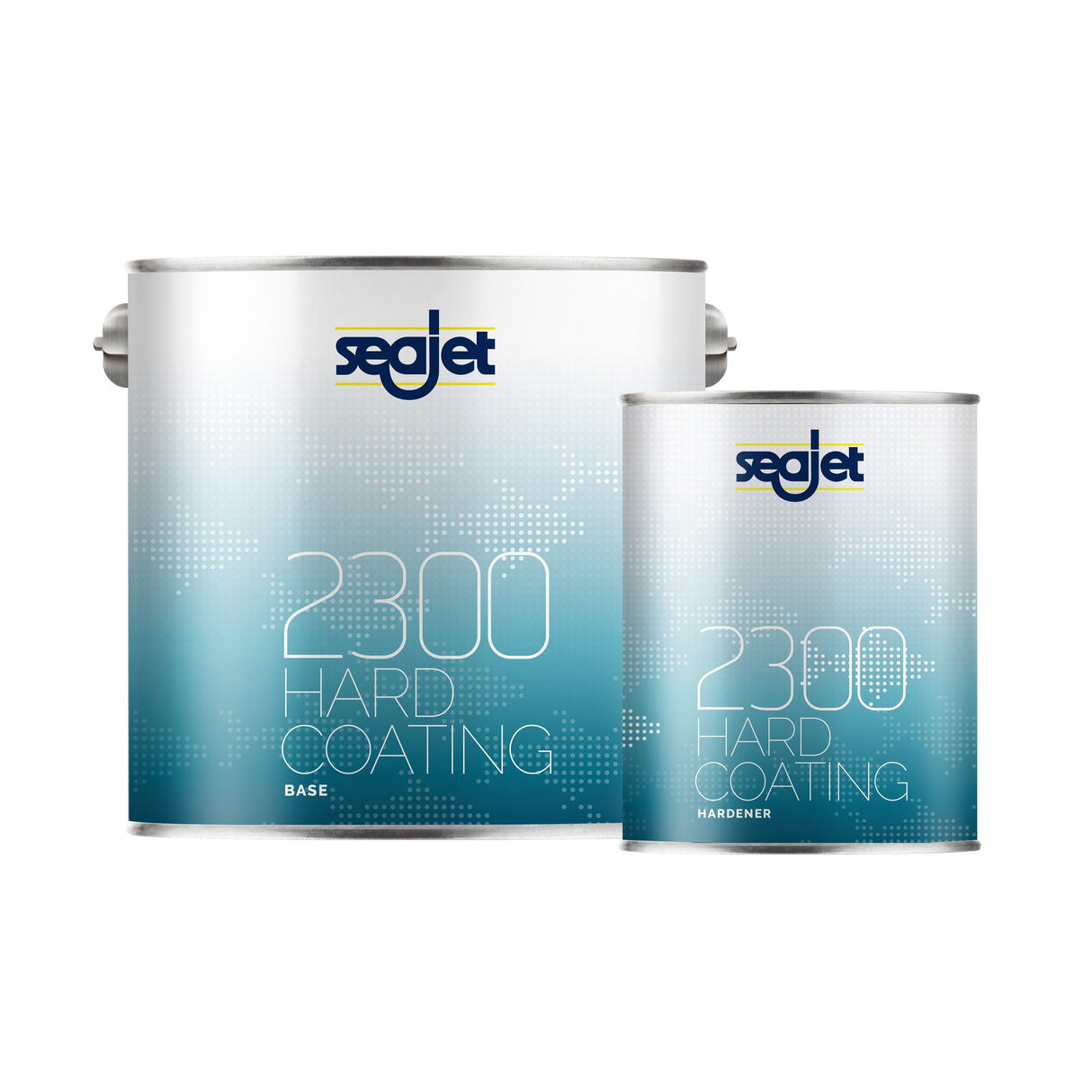 Seajet Antifouling Hard-Coating 2300 Biozidfrei, Polyurethanbeschichtung für schnelle Motorboote - navy, weiß, schwarz