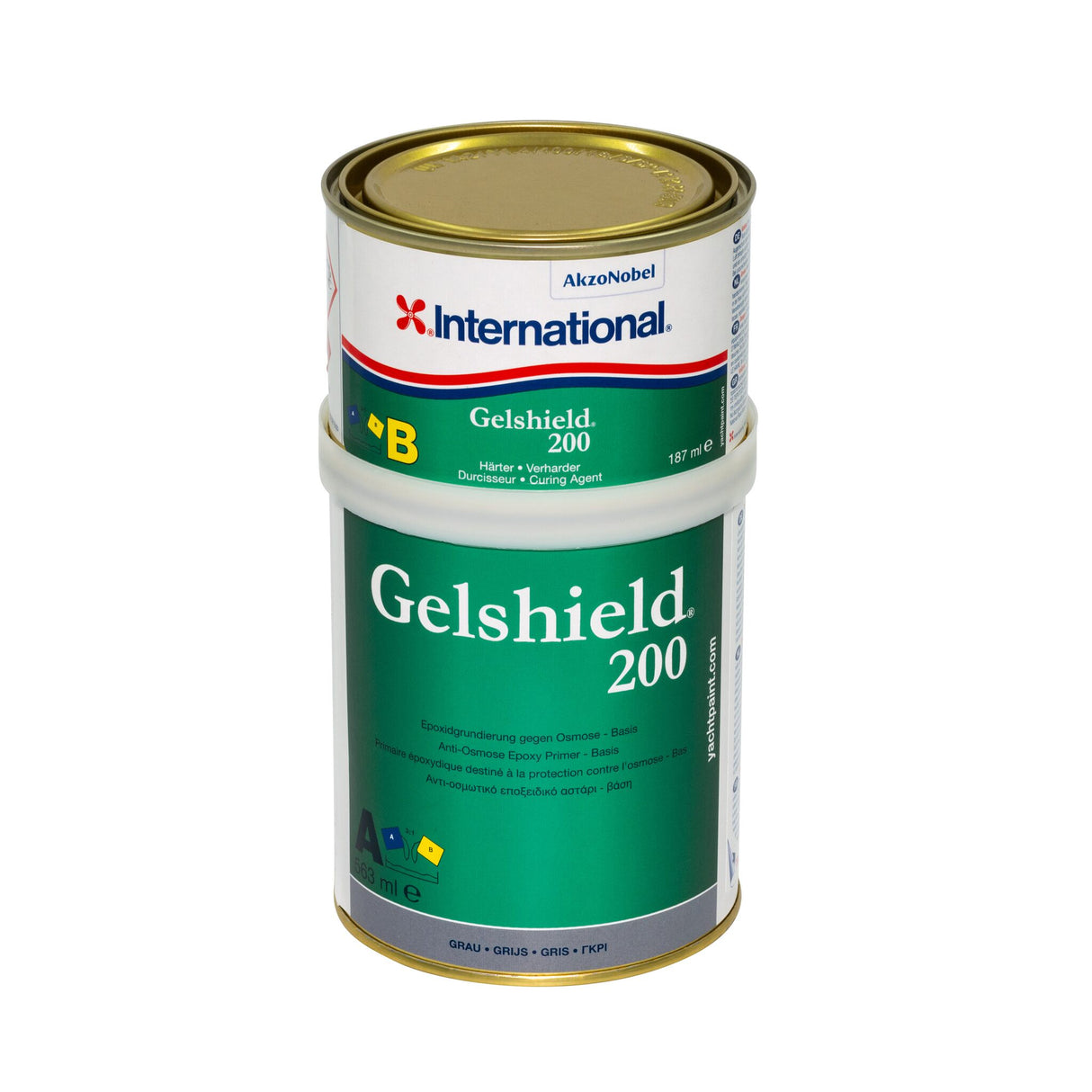 International Gelshield 200 Osmose-Schutz Grundierung, Epoxid-Grundierung, schneller Trocknungsprozess, optimaler Feuchtigkeitsschutz - grün oder grau, 0.75 - 2.5 l