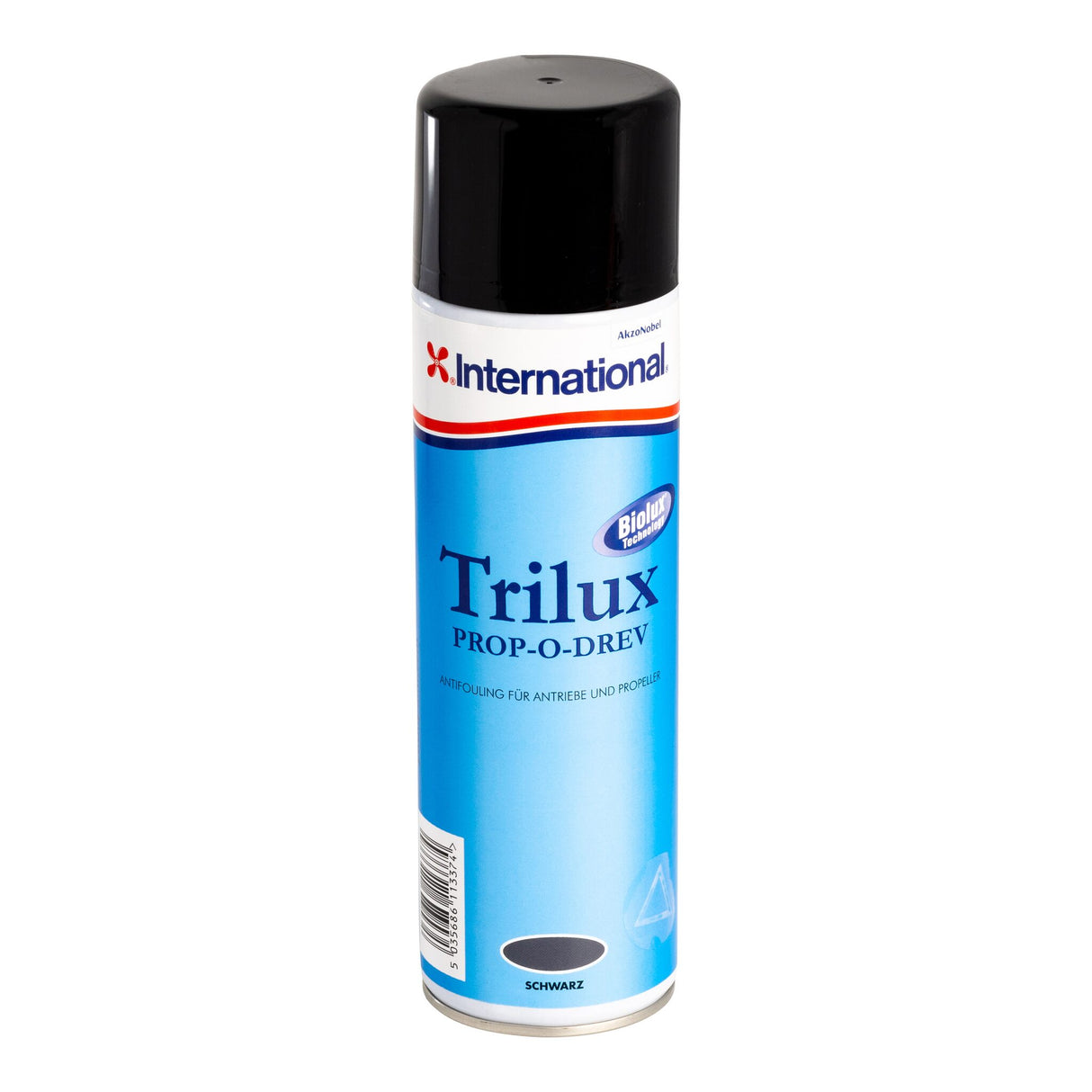 International Propeller-Antifouling Trilux Prop-O-Drev, Hochwertiges Spray für Antriebe und Trimmklappen, Langfristige Wirkung und Aluminium geeignet - grau oder schwarz