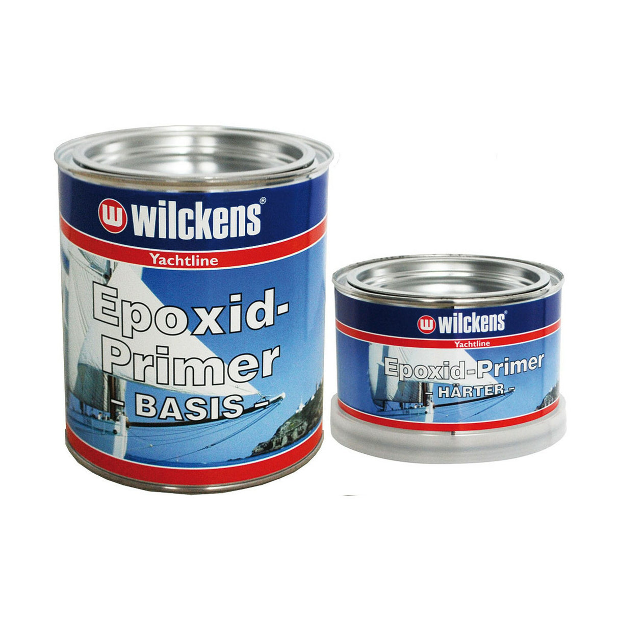 Wilckens Epoxid-Primer 2-Komponenten-Korrosionsschutzanstrich für Yachten und Boote, rostschützend und osmosevorbeugend - 750 ml - 20 l, grau oder beige