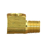 Tankfittinge 90° aus Messing, Messinganschluss, vielseitig einsetzbar - 1/8" – 1/4" (Optional mit Anschluss)