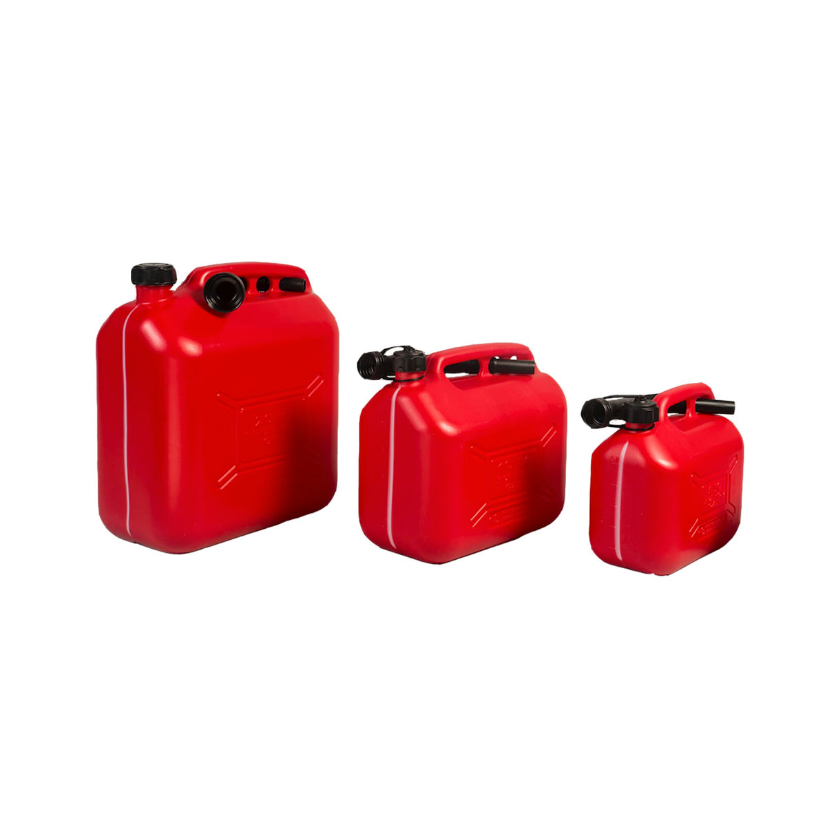 Kraftstoffkanister UN-zugelassen aus Kunststoff, Benzinkanister mit Ausgießer und Füllstandsanzeige, für alle Kraftstoffarten geeignet - 5 - 20 l