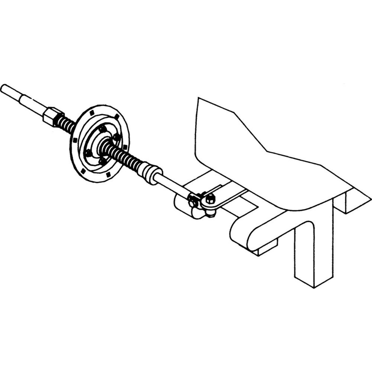 Teleflex spray box bracket 90° mounting kit, control cable bracket seawater resistant, stainless steel 6 holes fork
