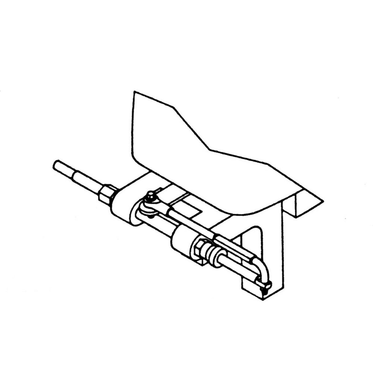 Teleflex articulated rod stainless steel universal control cable attachment, control joint, direct attachment to the tilt tube