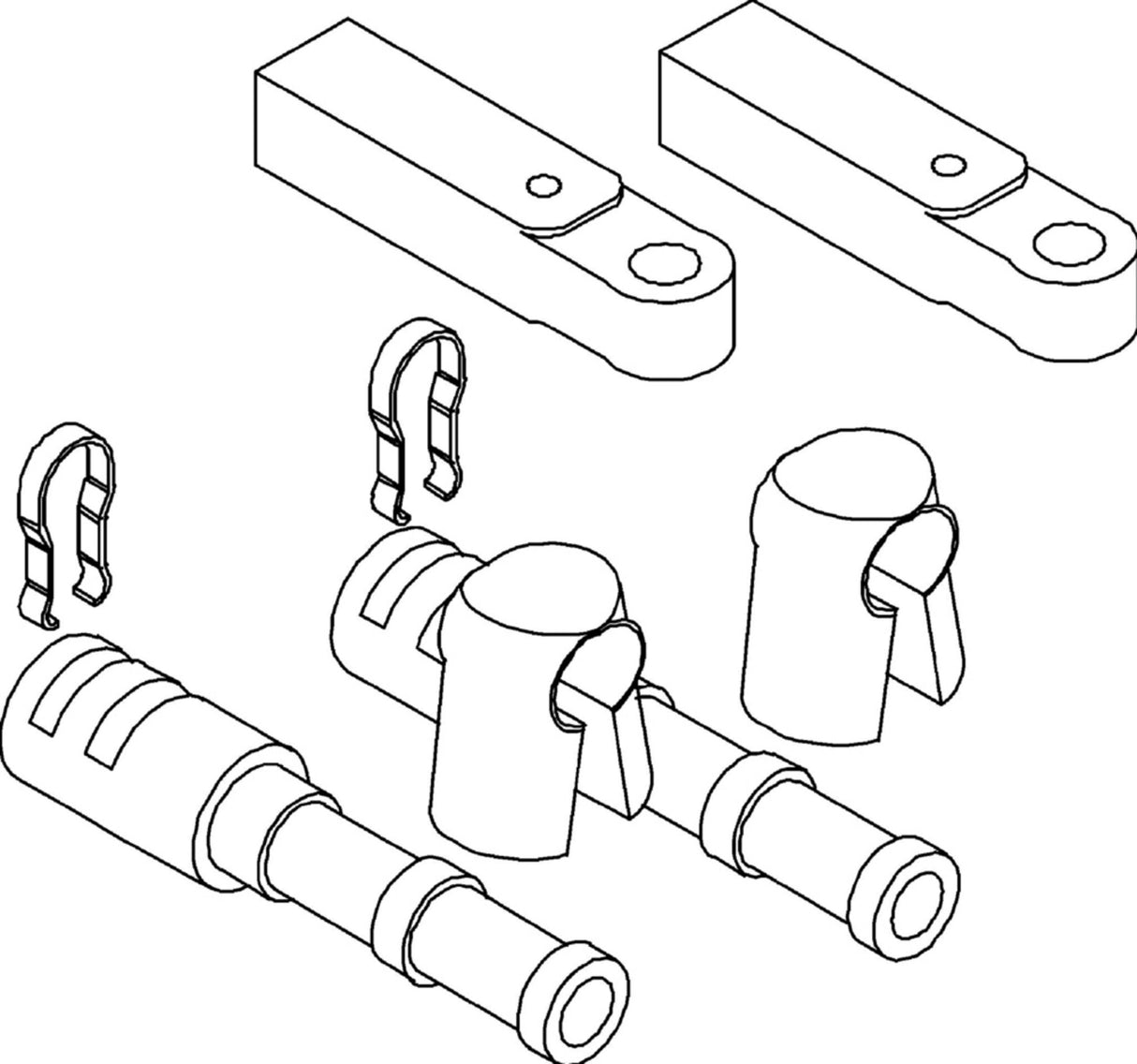 Teleflex Anschluss-Set kompatibel mit Mercury-Motoren, Adapter-Kit, passend für Außen- und Innenbordmotoren
