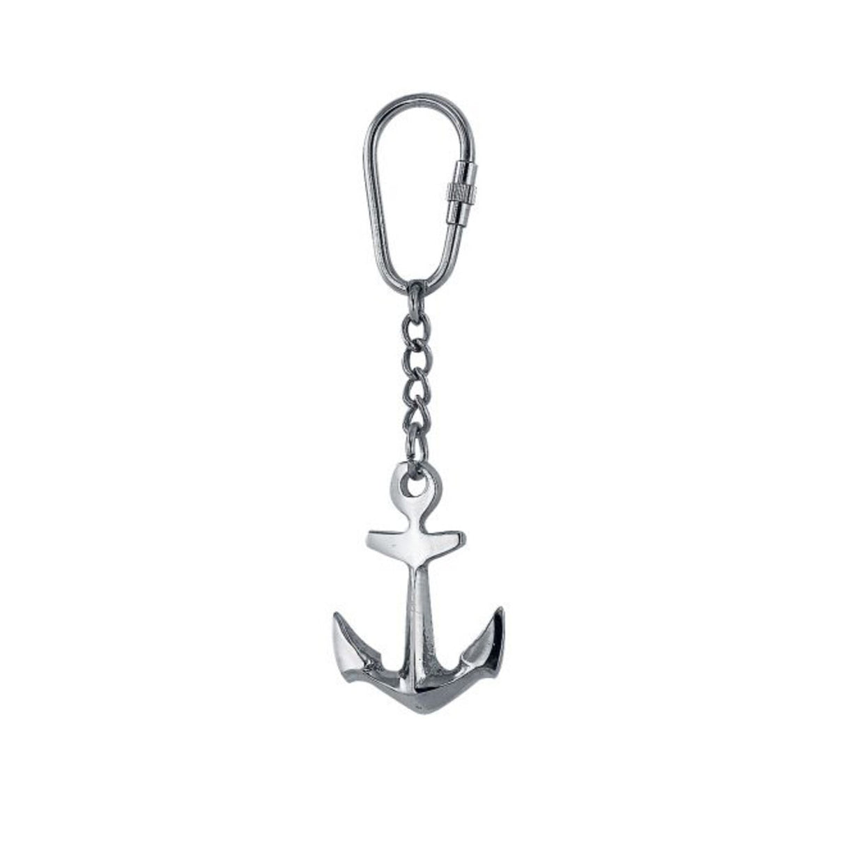 Keychain anchor maritime, keychain made of brass, practical and stylish - (optional with brass)