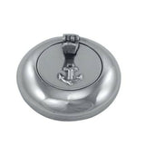 Folding ashtray with anchor motif, Ø 6 cm, practical ashtray with lid, secure odor trap - (optional with brass)