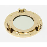 Porthole mirror brass elegant design, mirror accessory for sailing enthusiasts - 20 - 30 cm