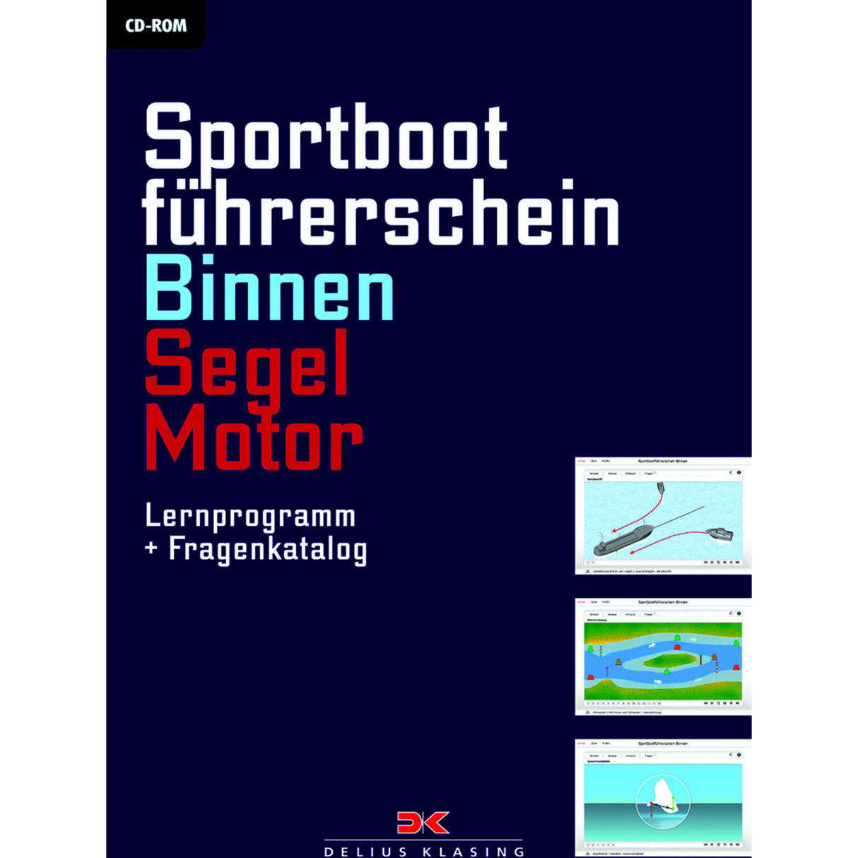 Delius Klasing Lernsoftware Sportbootführerschein Binnen Segel Motor, Lernprogramm, Selbststudium-effizient-prüfungssimuliert