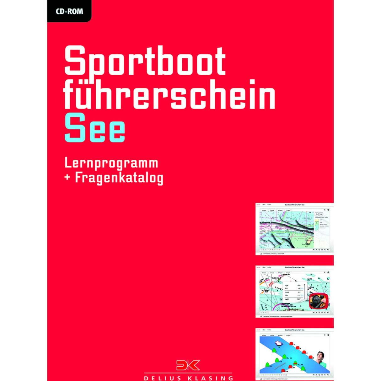 Delius Klasing Lernprogramm Windows-kompatibel, Sportbootführerschein Software, umfassende Prüfungsvorbereitung