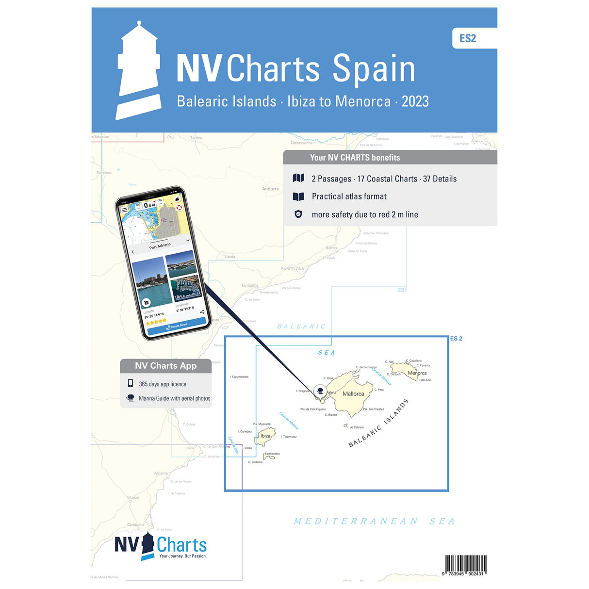 NV Atlas Spanien - Balearic Islands - Ibiza to Menorca - ES 2